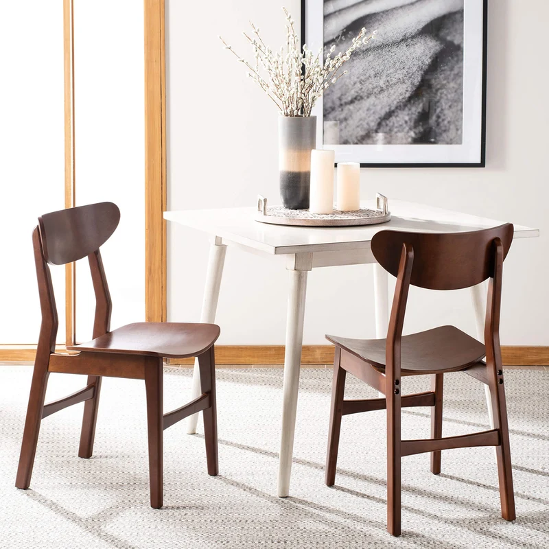 Safavieh Ensemble de 2 Chaises de Salle à Manger en Bois, Marron, 44 x 53 x 84