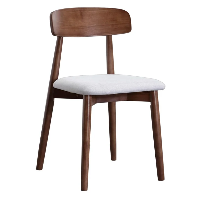 Chaise Scandinave Blanche Chaises De Salle A Manger Scandinave sans Bras Chaise De Cuisine en Bois en Cuir avec Pieds en Bois pour La Salle À Manger(/Light Gray B)