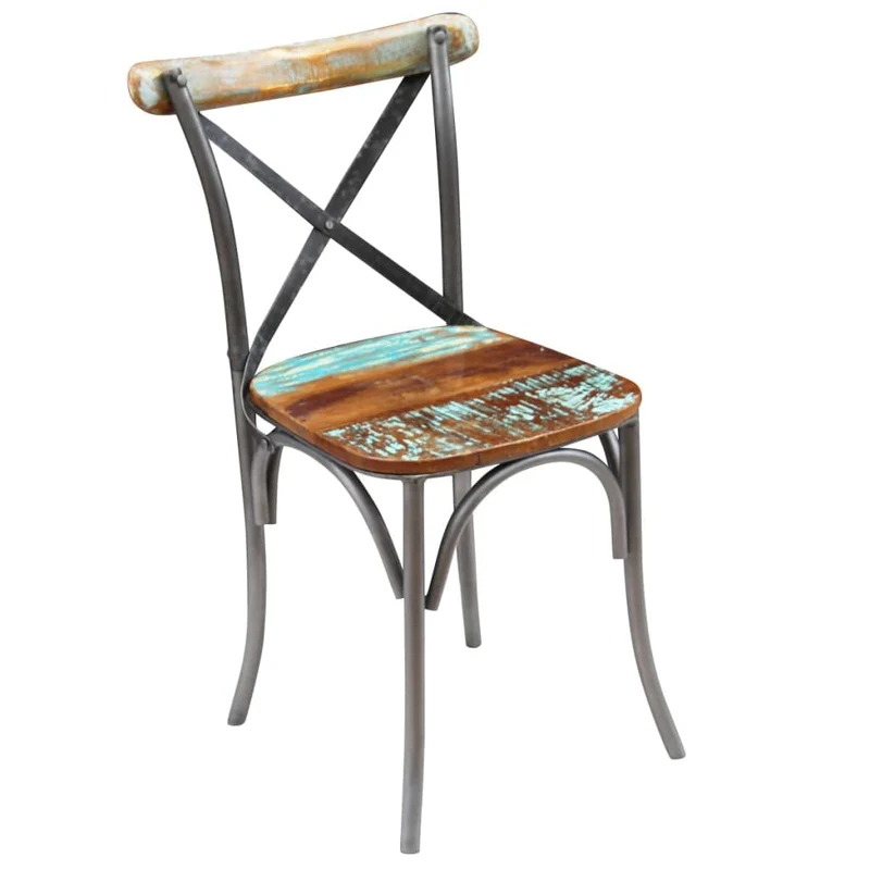 vidaXL 2X Chaise de Salle à Manger Bois Recyclé Massif Chaise de Cuisine