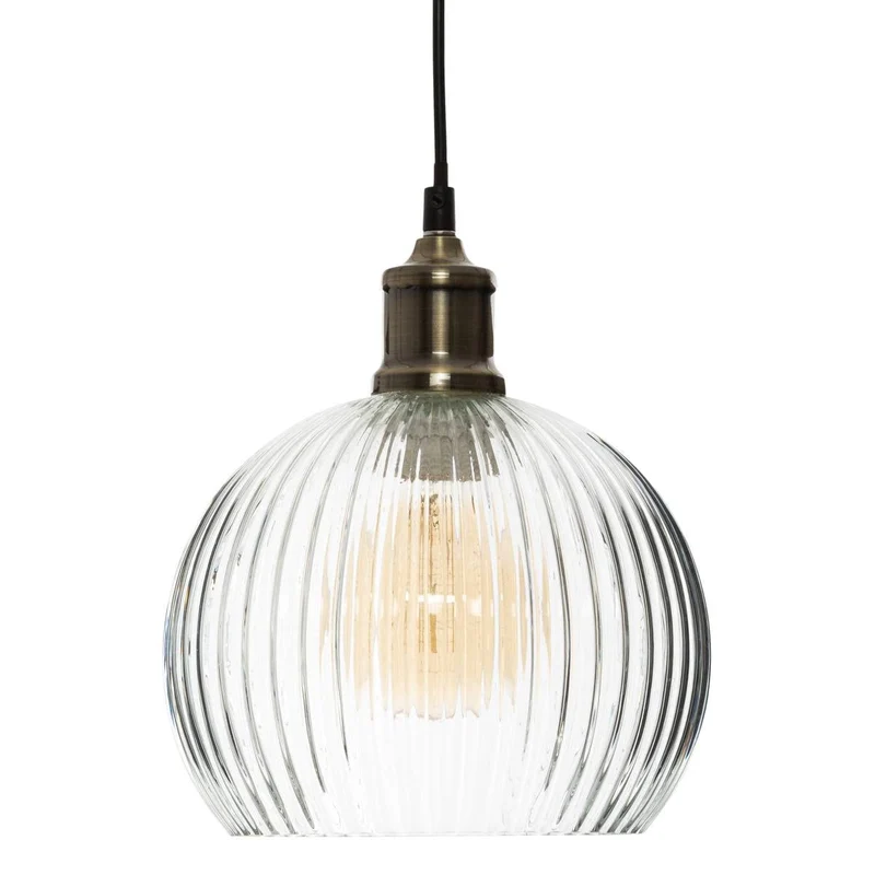 Atmosphera - Suspension Laye - verre D20 cm