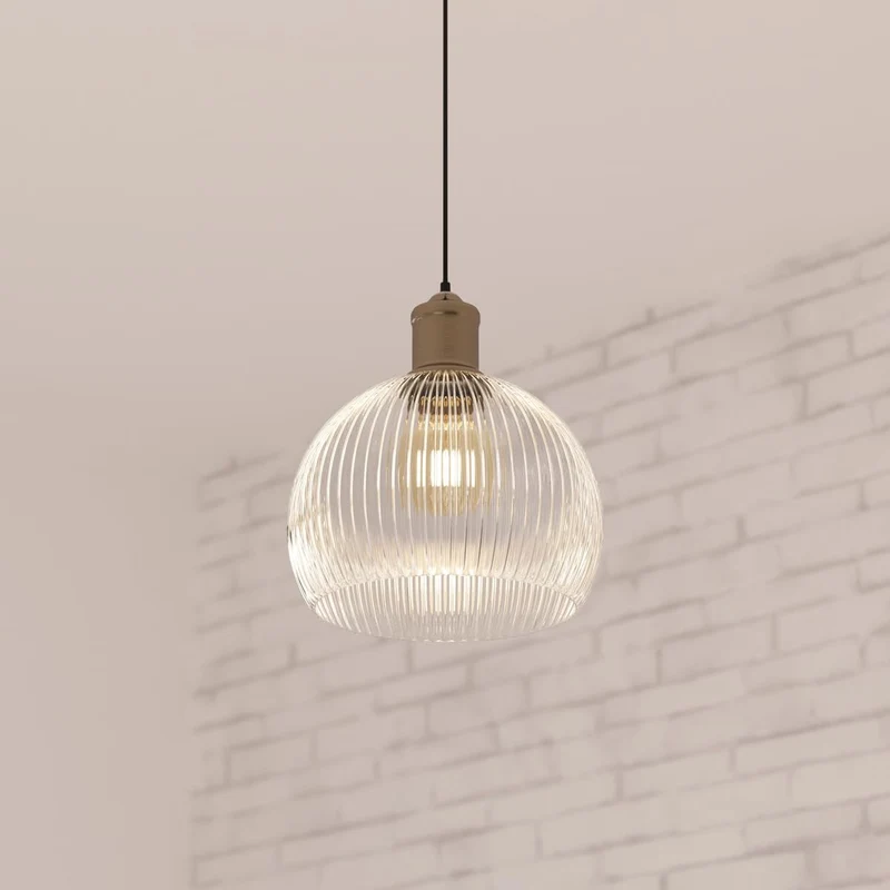 Atmosphera - Suspension Laye - verre D20 cm