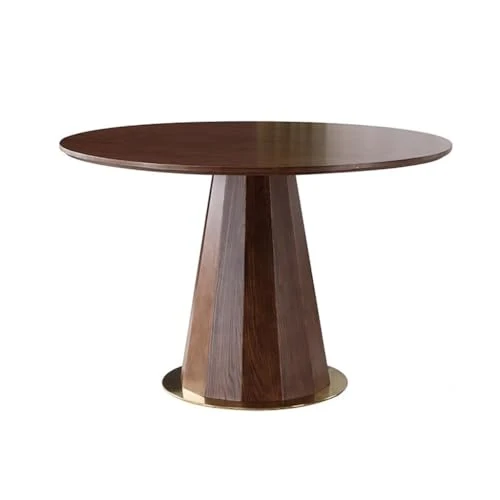 Table à Manger Table Ronde Nordique en Bois Massif, Table à Manger for la Maison, Petit Appartement, Table de négociation, Restaurant, Balcon, Table Basse Tables de Cuisine et de Salle à Manger (Size