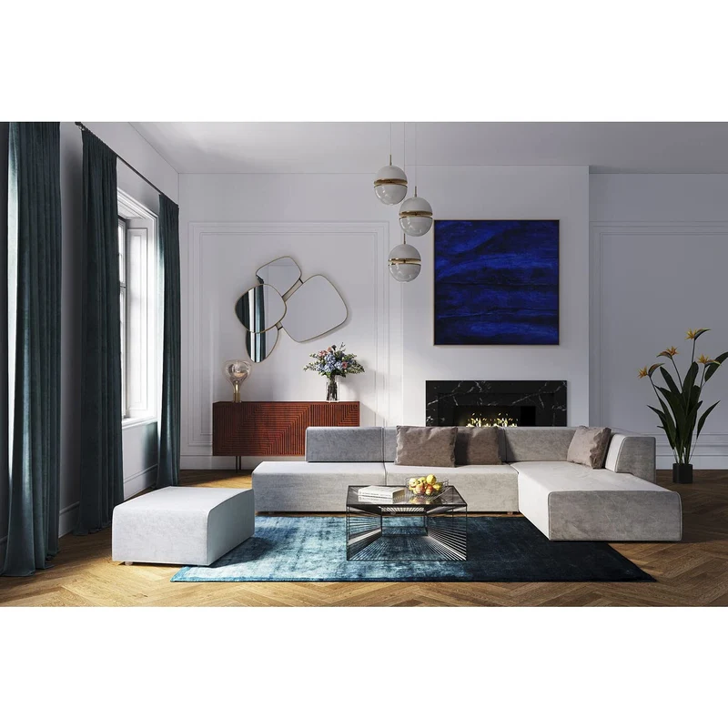 Kare Design Canapé d'angle Infinity Droite Gris