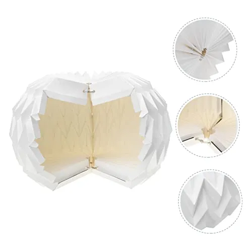 abat-jour en origami ombre murale Shades de lampe à lustre ancien papier origami décor abat-jour pliant en origami abat-jour suspendu plier abat-jour de lustre Accessoires blanche