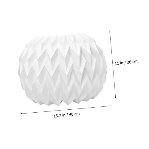 abat-jour en origami ombre murale Shades de lampe à lustre ancien papier origami décor abat-jour pliant en origami abat-jour suspendu plier abat-jour de lustre Accessoires blanche