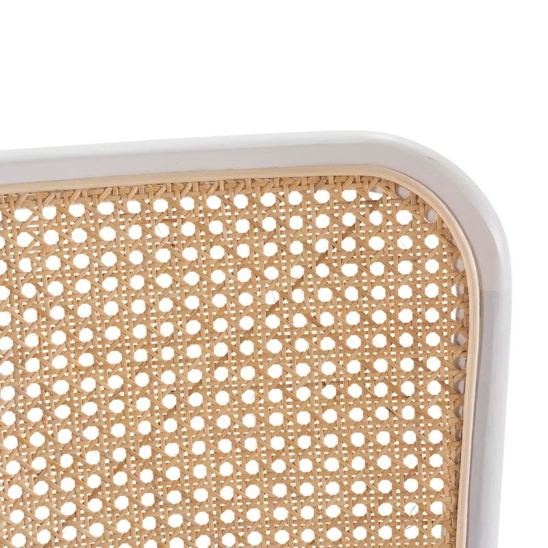 HOMN LIVING Pack de 2 chaises Vesta en Blanc, Bois Massif, 45 cm (Largeur) 51 cm (Profondeur) 88 cm (Hauteur)