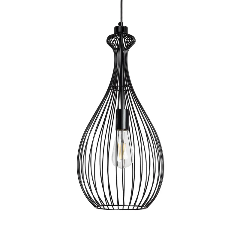 LEDKIA LIGHTING Suspension Métal Penny Noir