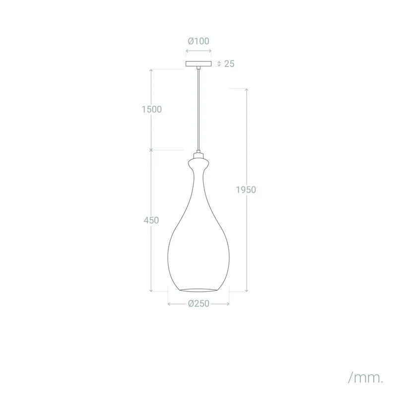 LEDKIA LIGHTING Suspension Métal Penny Noir