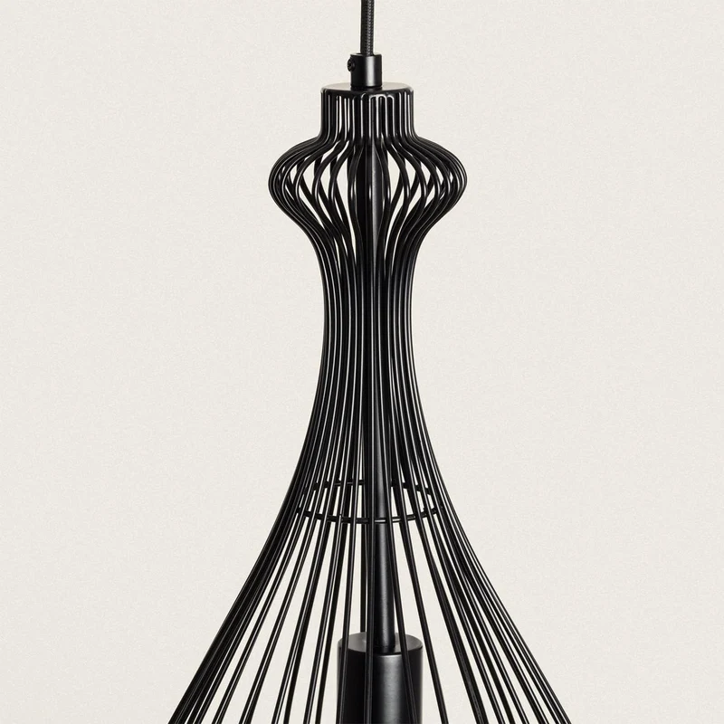 LEDKIA LIGHTING Suspension Métal Penny Noir