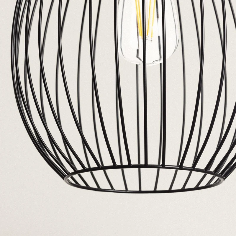 LEDKIA LIGHTING Suspension Métal Penny Noir