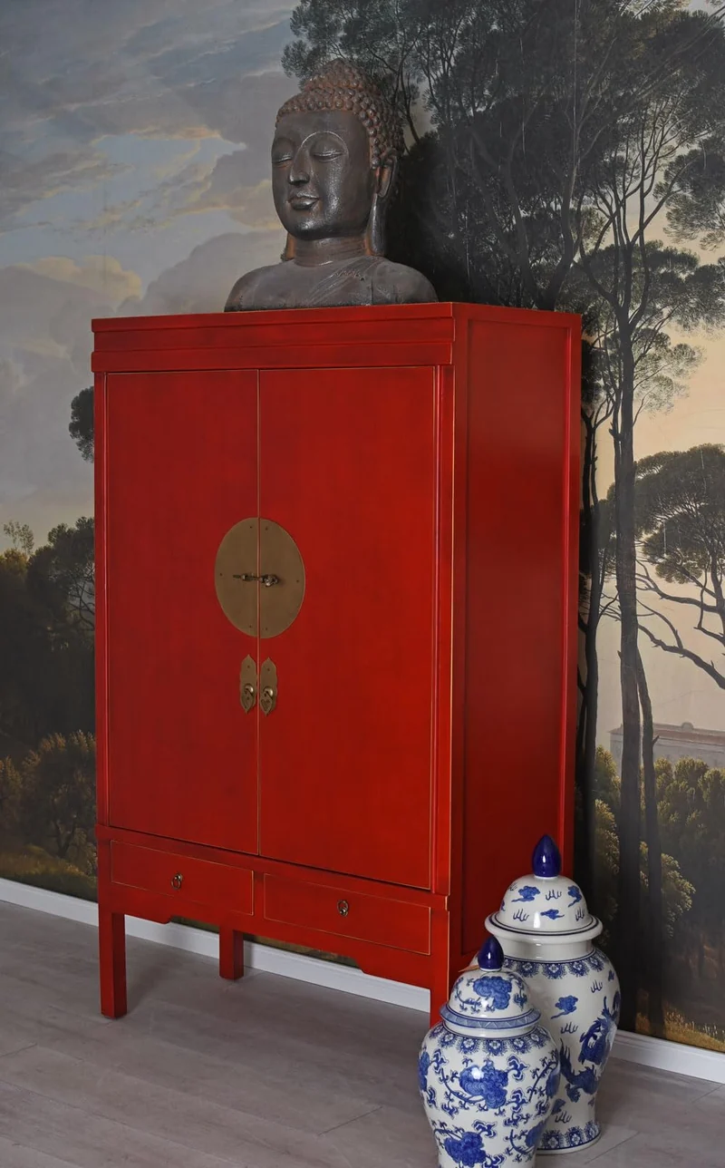 Palazzo mya055 Armoire de mariage chinoise XL Rouge