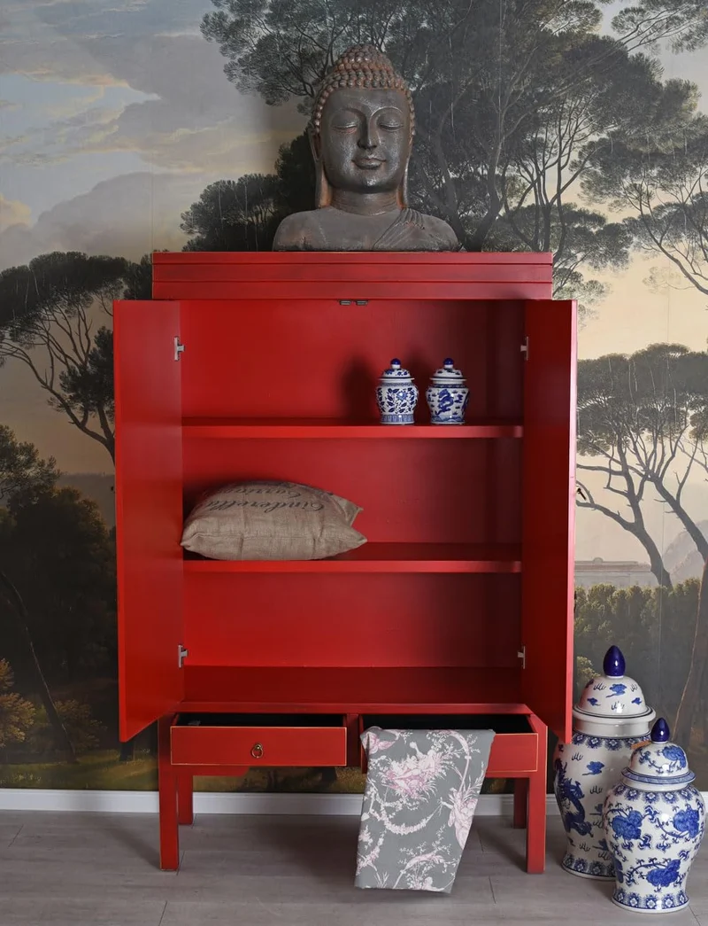 Palazzo mya055 Armoire de mariage chinoise XL Rouge