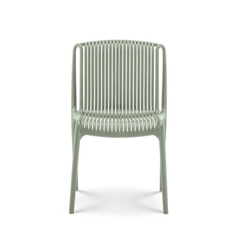 Kosmi Lot de 4 chaises de Jardin ou Terrasse Vertes en Résine Polypropylène