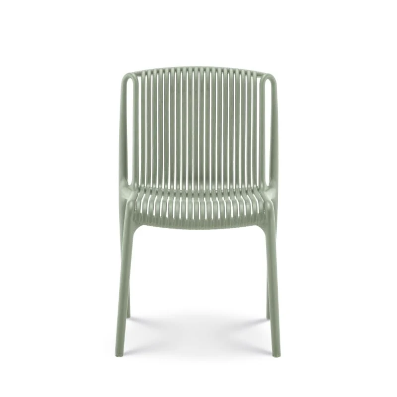 Kosmi Lot de 4 chaises de Jardin ou Terrasse Vertes en Résine Polypropylène