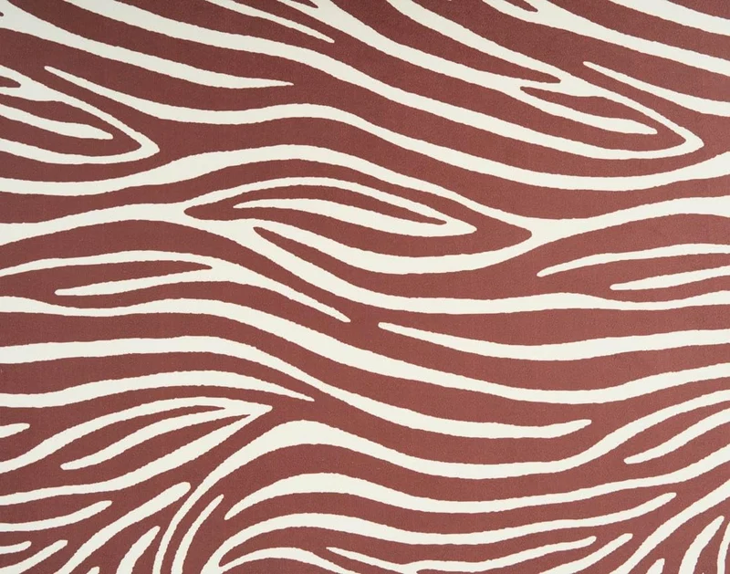 Lisa Design - Onyx - canapé Droit 2 Places zèbre en Velours, Marron/Blanc