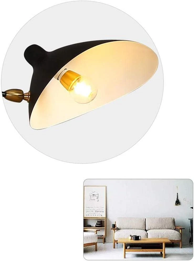 VONGAZ Applique Murale Lampe Murale Applique Nordique Rétro En Fer Forgé, Vent Industriel, Longue Tige À Bascule, Pour Chambre À Coucher Lampe de Mur Applique Mural