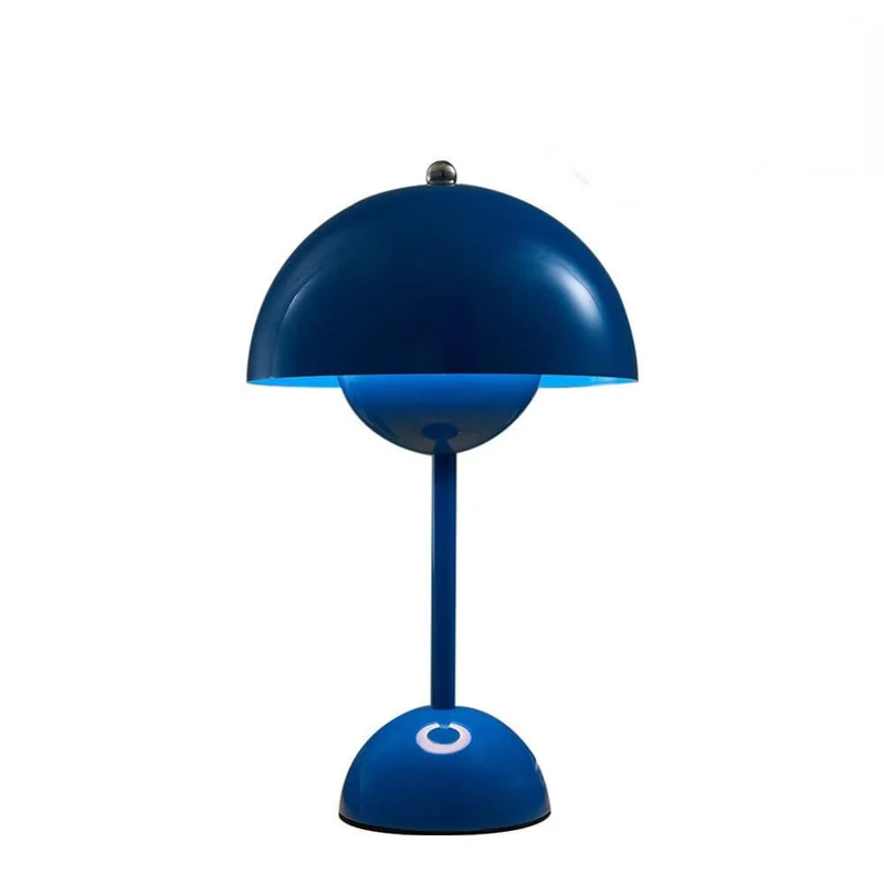 anso Lampe de bureau sans fil à LED tactile USB à intensité variable pour chambre à coucher (bleu)