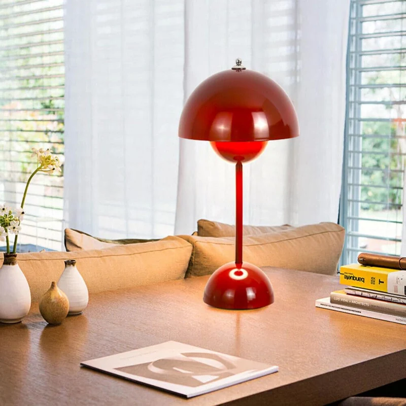 anso Lampe de bureau sans fil à LED tactile USB à intensité variable pour chambre à coucher (bleu)