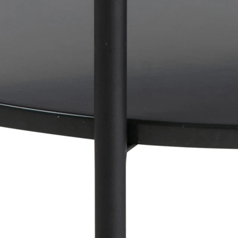 Furniture To Go Table Basse Ronde Goldington Marron avec Effet marbre
