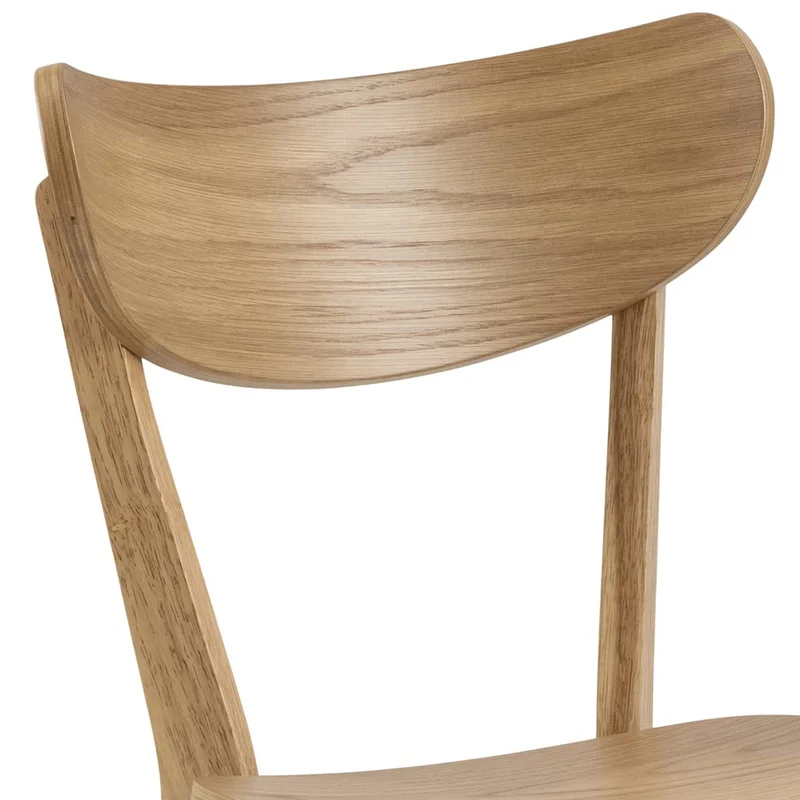 AC Design Furniture Roxanne Chaise de Salle à Manger, Bois, chêne, H: 79,5 x B: 45 x T: 55 cm, Beige