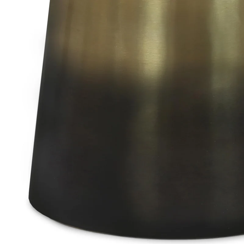 SIMPLIHOME Toby Table d'appoint Industrielle Moderne en métal de 43,2 cm de Large, ombré doré/Noir, entièrement assemblée pour Le Salon et la Chambre à Coucher