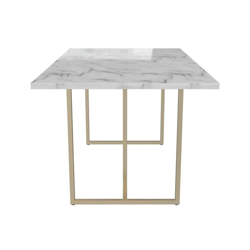 CosmoLiving by Cosmopolitan Table à manger Astor, 64" x 36" x 30", blanc