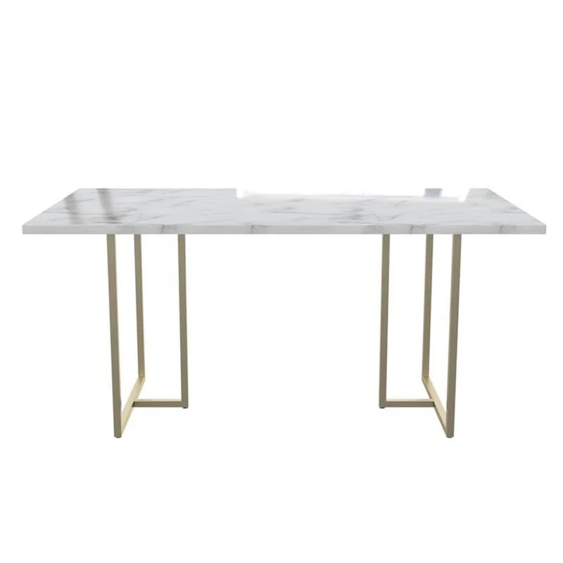 CosmoLiving by Cosmopolitan Table à manger Astor, 64" x 36" x 30", blanc