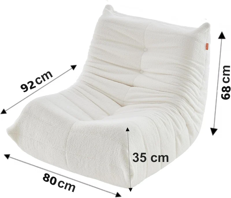 Générique Moderne Lazy Canapé Individuel Canapé de Sol,Pouf Poire en éponge,Chaise de Sol avec Dossier,Fauteuil de Lecture Confortable,Chaise Longue XXL,Fauteuils Relax Chaise,mobilier de Salo