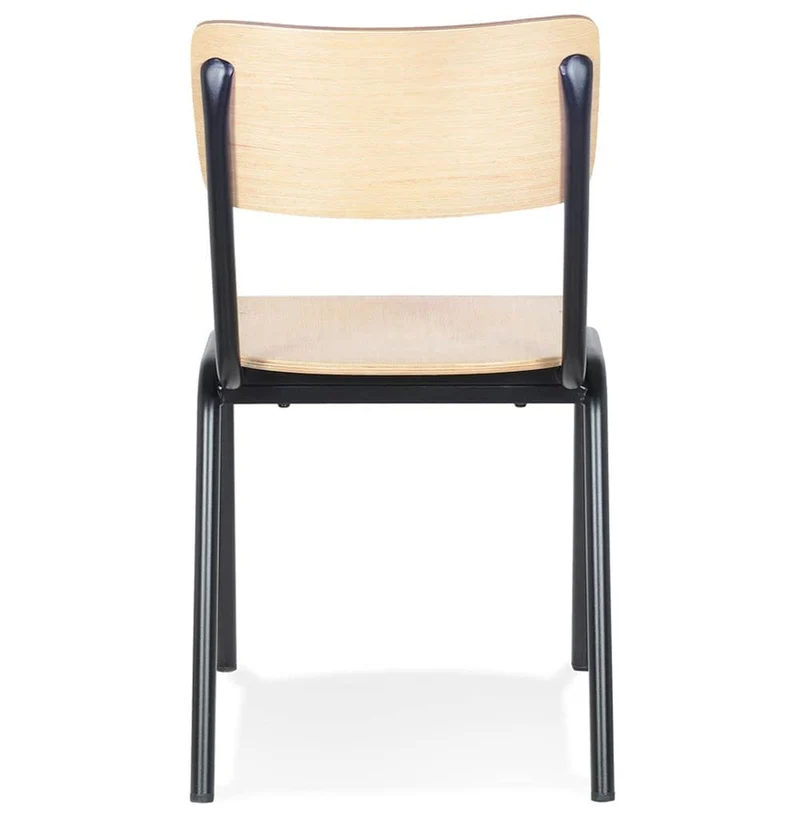 KADIMA DESIGN Parvati Classique Chaise avec Dossier Bois Clair (Natural) 49,5 x 59 x 83
