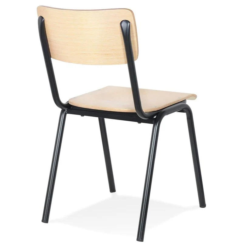 KADIMA DESIGN Parvati Classique Chaise avec Dossier Bois Clair (Natural) 49,5 x 59 x 83