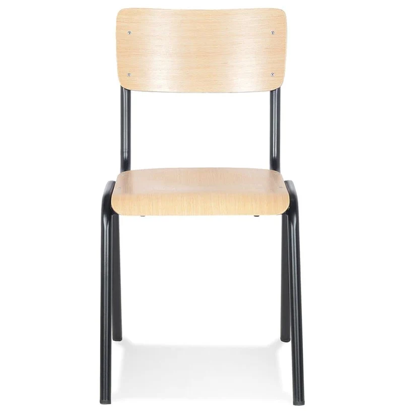 KADIMA DESIGN Parvati Classique Chaise avec Dossier Bois Clair (Natural) 49,5 x 59 x 83