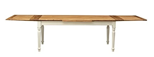 Biscottini Table à Manger Extensible 200x80x100 cm Made in Italy - Table Salle à Manger Extensible en Bois Massif - Table Bois Salle a Manger