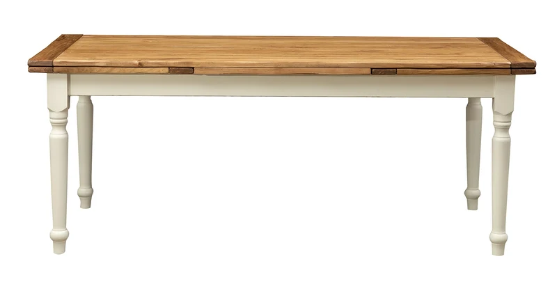 Biscottini Table à Manger Extensible 200x80x100 cm Made in Italy - Table Salle à Manger Extensible en Bois Massif - Table Bois Salle a Manger