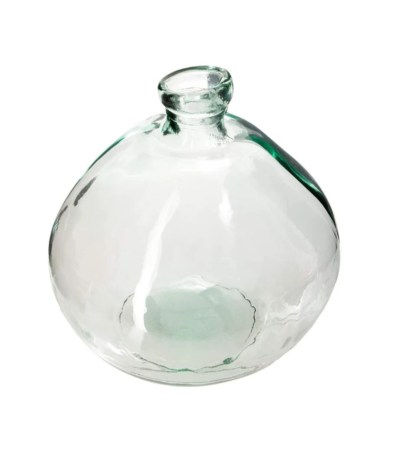 Atmosphera - Vase Dame Jeanne - Verre recyclé - Transparent D33 cm