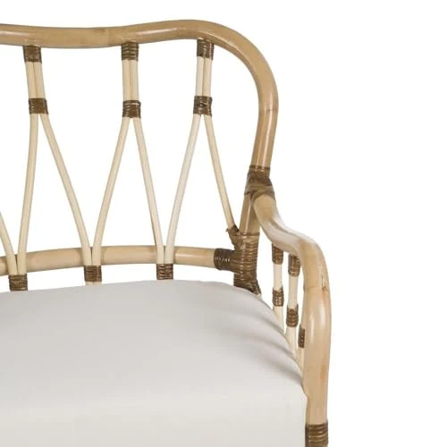 BigBuy Home Fauteuil Naturel en rotin 58 x 62 x 85 cm