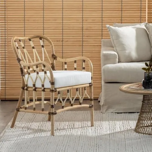 BigBuy Home Fauteuil Naturel en rotin 58 x 62 x 85 cm