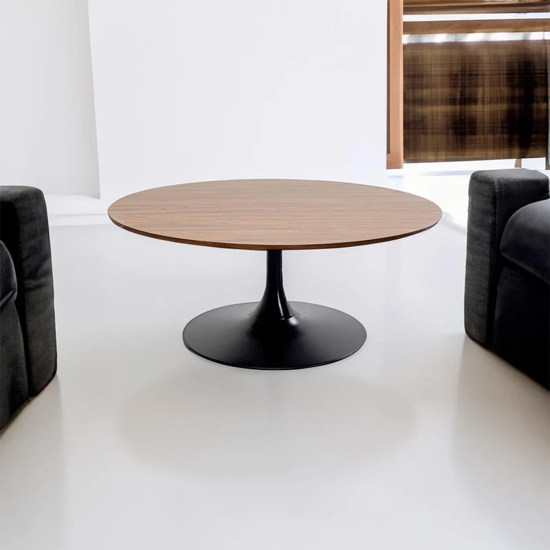 Kare Design Table Basse Schickeria 110cm Noyer et Noire