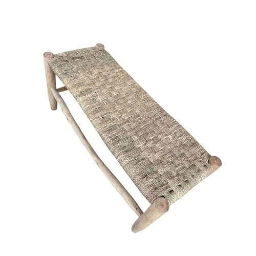 Artigianato vulcano Banc en bois de peuplier marocain
