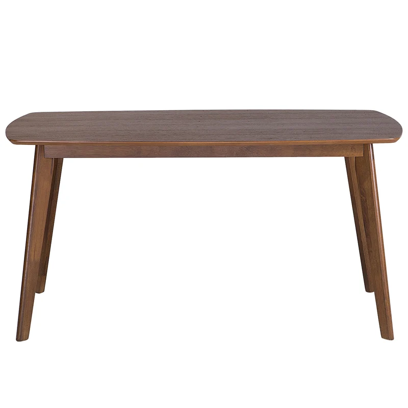 Table de Salle à Manger ou Cuisine 150 x 90 cm en Bois et MDF Marron Foncé de Style Rétro pour Intérieur Scandinave ou Vintage Beliani