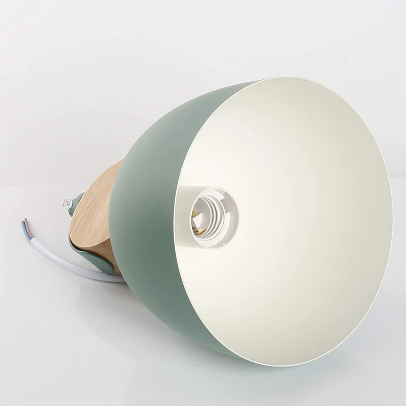 Chrasy E27 Moderne Metal Suspensions Luminaire Sphérique Plafonnier Lustre Industriel en Métal Plafonnier Lustre Plafonnier Lampe LED (Vert)