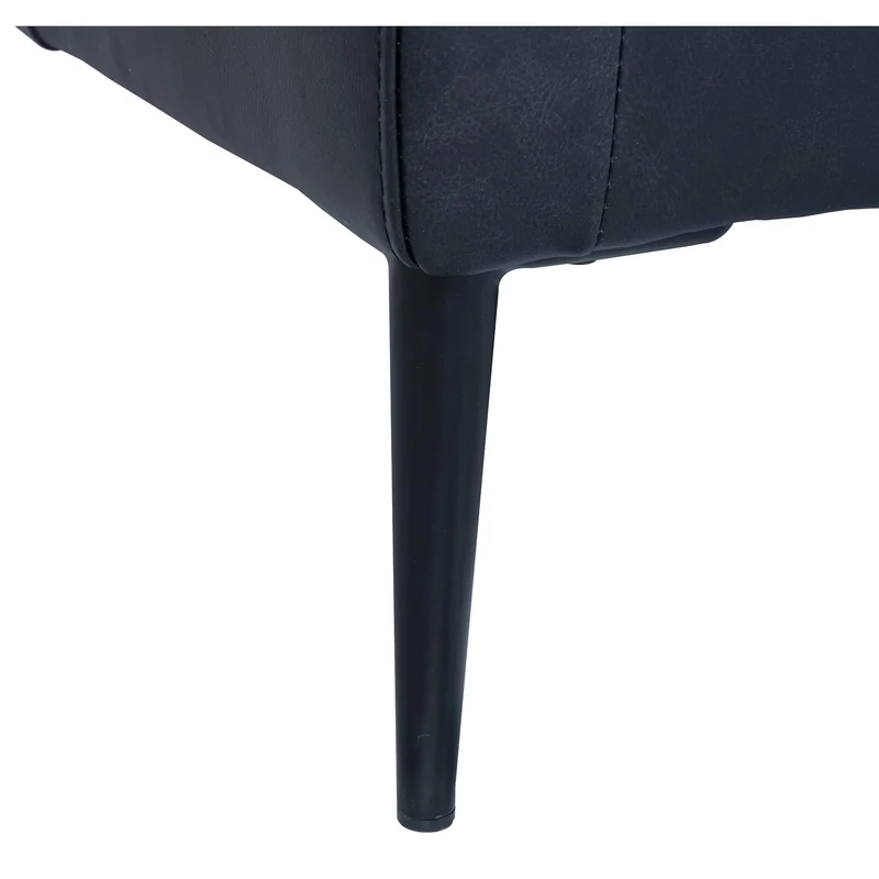 Furnhouse Valence Canapés, Bois d'ingénierie, Noir, 88x220x83