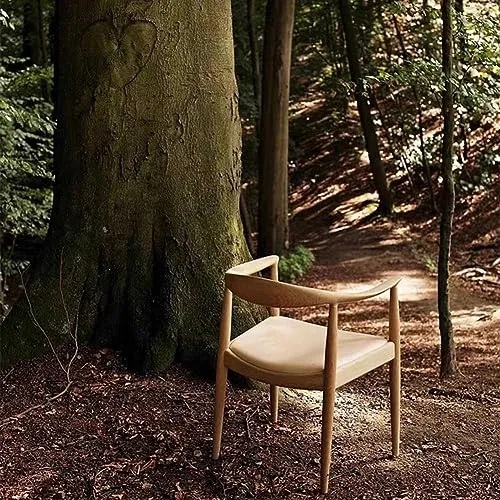 Chaise Décontractée Vintage, Chaises Modernes Du Milieu Du Siècle Pour Salle À Manger Chaise Rattan Des Fauteuils En Bois Massif Salle D'étude, Chaise De Loisirs Des Clubs De Bureau ( Couleur : Wood-A