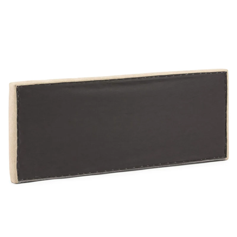 marcKonfort Tête de lit tapissée Creta 160x60cm Couleur Beige, Rembourrée de Mousse, brodé Effet capitonné, 8cm d'épaisseur, Système de Fixation Inclus.