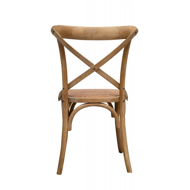 Biscottini 2 Chaise Salle a Manger Bois 86x42x46 cm - Chaise rotin Salle à Manger et Chaise de Cuisine - Chaise bistrot Bois - Chaise Bois bistrot