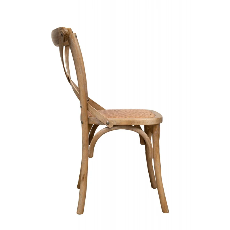 Biscottini 2 Chaise Salle a Manger Bois 86x42x46 cm - Chaise rotin Salle à Manger et Chaise de Cuisine - Chaise bistrot Bois - Chaise Bois bistrot
