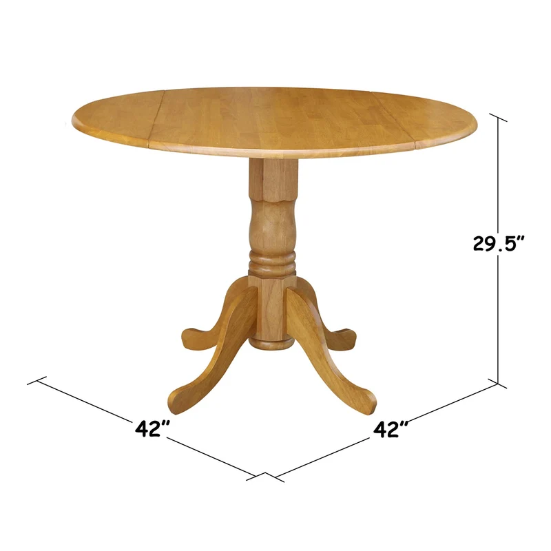 International Concepts T04-42DP Table ronde en chêne 106,7 cm