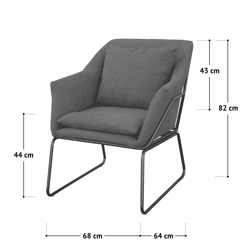 SVITA Fauteuil de Relaxation rembourré avec Coussin Rose