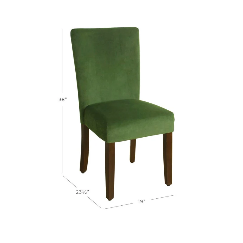 Kinfine K6805-b228 en Velours Parson Chaise de Salle à Manger