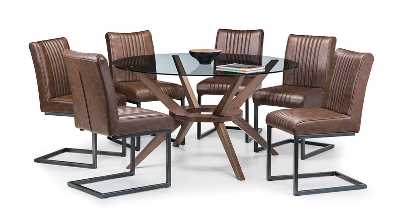 Julian Bowen Grande Table à Manger Chelsea, Noyer, 140 cm