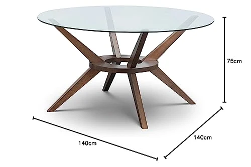 Julian Bowen Grande Table à Manger Chelsea, Noyer, 140 cm